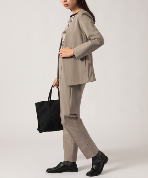 SETUP7（セットアップセブン）の「【SETUP7】360度ストレッチリラックスフィットクロップドパンツ ビジネス/セットアップ対応 STY（その他パンツ・レディース・グレー/ブラック/ベージュ/ネイビー・S/M/L/LL）」の7枚目の写真