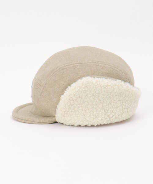 VENCEEXCHANGE（ヴァンスエクスチェンジ）の「Red Cap Girl レッドキャップガール メルトンイヤーボアキャップ（キャップ・メンズ・ブラウン/オフホワイト/ブラック・FREE）」の5枚目の写真