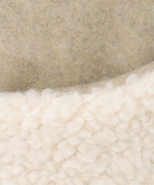 VENCEEXCHANGE（ヴァンスエクスチェンジ）の「Red Cap Girl レッドキャップガール メルトンイヤーボアキャップ（キャップ・メンズ・ブラウン/オフホワイト/ブラック・FREE）」の10枚目の写真