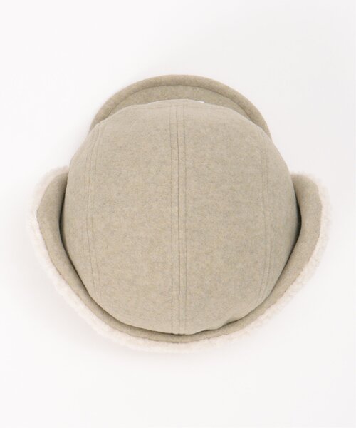 VENCEEXCHANGE（ヴァンスエクスチェンジ）の「Red Cap Girl レッドキャップガール メルトンイヤーボアキャップ（キャップ・メンズ・ブラウン/オフホワイト/ブラック・FREE）」の12枚目の写真