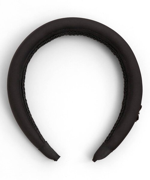 apres les cours（アプレレクール）の「サテンカチューシャ（カチューシャ・キッズ・ブラック/ピンク・FREE）」の2枚目の写真