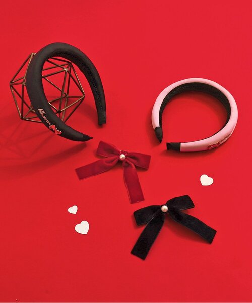 apres les cours（アプレレクール）の「サテンカチューシャ（カチューシャ・キッズ・ブラック/ピンク・FREE）」の9枚目の写真