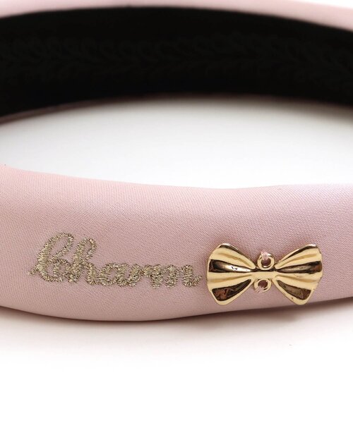 apres les cours（アプレレクール）の「サテンカチューシャ（カチューシャ・キッズ・ブラック/ピンク・FREE）」の4枚目の写真