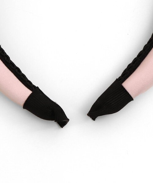 apres les cours（アプレレクール）の「サテンカチューシャ（カチューシャ・キッズ・ブラック/ピンク・FREE）」の3枚目の写真