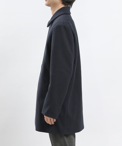 GLOBAL WORK Smile Seed Store（グローバルワーク スマイルシードストア）の「ウーリーテックステンカラーコート/ 704186（ステンカラーコート・メンズ・ベージュ/ネイビー/ブラック・MEDIUM/LARGE/X-LARGE/SMALL）」の19枚目の写真