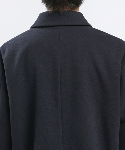 GLOBAL WORK Smile Seed Store（グローバルワーク スマイルシードストア）の「ウーリーテックステンカラーコート/ 704186（ステンカラーコート・メンズ・ベージュ/ネイビー/ブラック・MEDIUM/LARGE/X-LARGE/SMALL）」の22枚目の写真