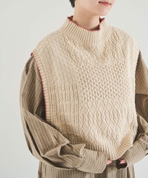 Crisp | パターンミックスニットベスト(ベスト)