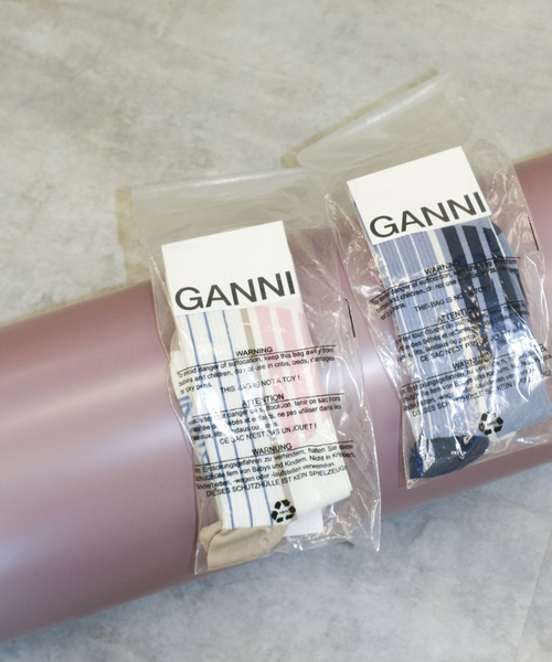 GANNI チャンクソックス A64685896 297 セール】【GANNI/ガニー】 Sporty Socks（ソックス/靴下）｜U by