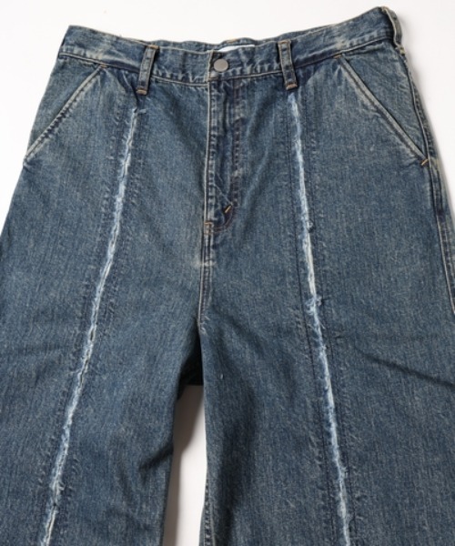 Jieda（ジエダ）の「CUTTING WIDE DENIM（デニムパンツ）」 - WEAR