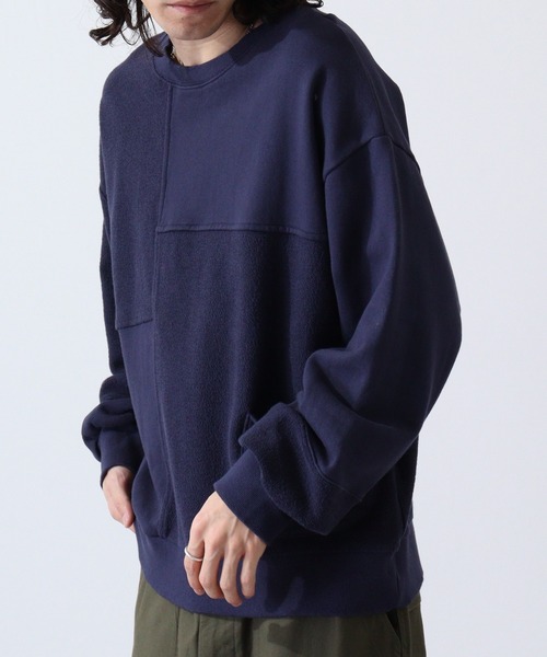 LUMBER（ランバー）の「LUMBER デザインスウェット（スウェット・メンズ・ブラック/ネイビー/オートミール・L/LL/M）」の14枚目の写真
