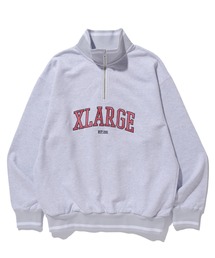 XLARGE | STRIPED RIB HALF ZIP SWEATSHIRT(スウェット)