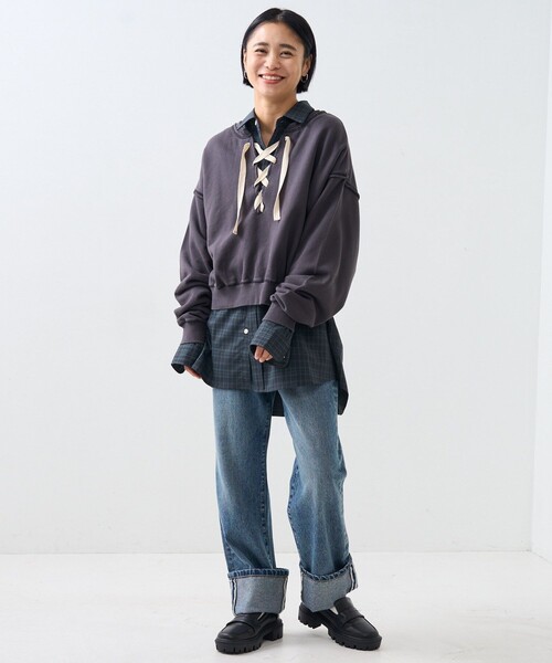 FREAK'S STORE（フリークスストア）の「デニムパンツ（デニムパンツ・レディース・ネイビー・MEDIUM）」の3枚目の写真