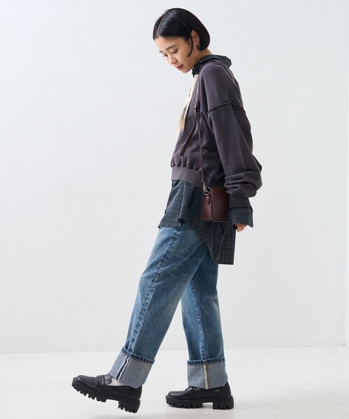 FREAK'S STORE（フリークスストア）の「デニムパンツ（デニムパンツ・レディース・ネイビー・MEDIUM）」の4枚目の写真