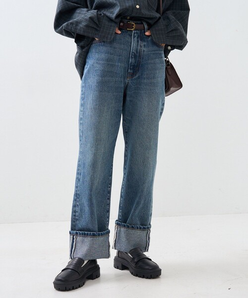 FREAK'S STORE（フリークスストア）の「デニムパンツ（デニムパンツ・レディース・ネイビー・MEDIUM）」の7枚目の写真