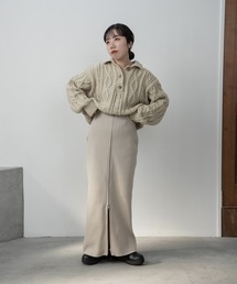 lawgy | front zip tight skirt / フロントジップタイトスカート(スカート)