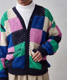 JOURNAL STANDARD relume（ジャーナルスタンダード　レリューム）の「CALIFORNIA クロシェアミ ニットカーディガン "PATCHWORK"（カーディガン/ボレロ・メンズ）」
