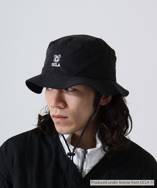 UCLA（ユーシーエルエー）の「PACKABLE BUCKET HAT（ハット・メンズ・ブラック/ベージュ・FREE）」の9枚目の写真