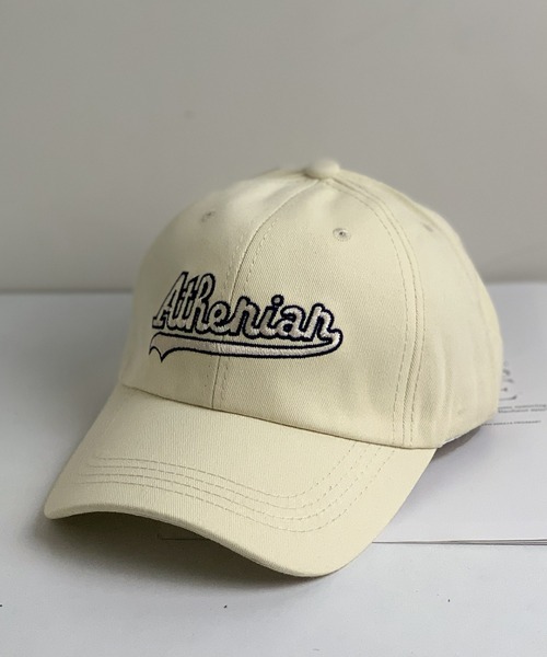 aimoha（アイモハ）の「aimoha outdoor ユニセックス　コットンロゴ刺繍キャップ（キャップ・レディース・ブラック/ブラウン/グレー/オフホワイト/ワインレッド/チョコ/ネイビー・MEDIUM）」の2枚目の写真