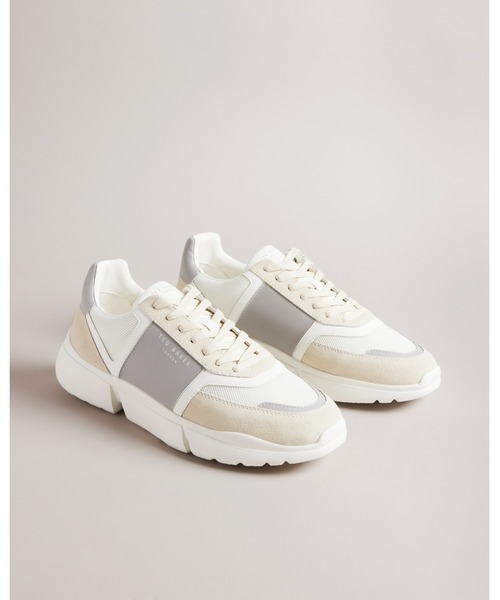 Ted Baker(テッドベーカー)の「CECYLEM ミックスレザー チャンキー スニーカー(スニーカー・メンズ・グレー系その他2・44/42/43/41)」の2枚目の写真
