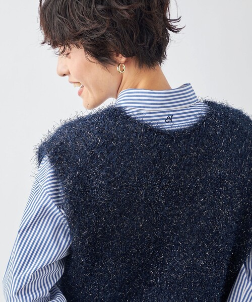 セール】《手洗い可能》ラメファンシー2WAYプルオーバーベスト（ベスト