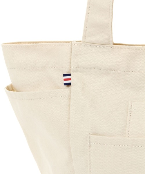 BAYFLOW（ベイフロー）の「5ポケットヘリンボンロゴトート（トートバッグ・レディース・チャコール/カーキ/ナチュラル・FREE）」の7枚目の写真