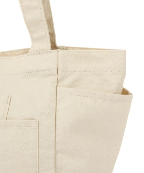 BAYFLOW（ベイフロー）の「5ポケットヘリンボンロゴトート（トートバッグ・レディース・チャコール/カーキ/ナチュラル・FREE）」の10枚目の写真