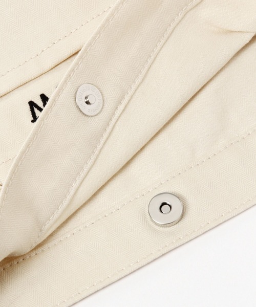 BAYFLOW（ベイフロー）の「5ポケットヘリンボンロゴトート（トートバッグ・レディース・チャコール/カーキ/ナチュラル・FREE）」の12枚目の写真