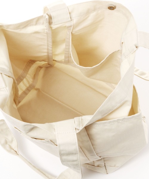 BAYFLOW（ベイフロー）の「5ポケットヘリンボンロゴトート（トートバッグ・レディース・チャコール/カーキ/ナチュラル・FREE）」の13枚目の写真