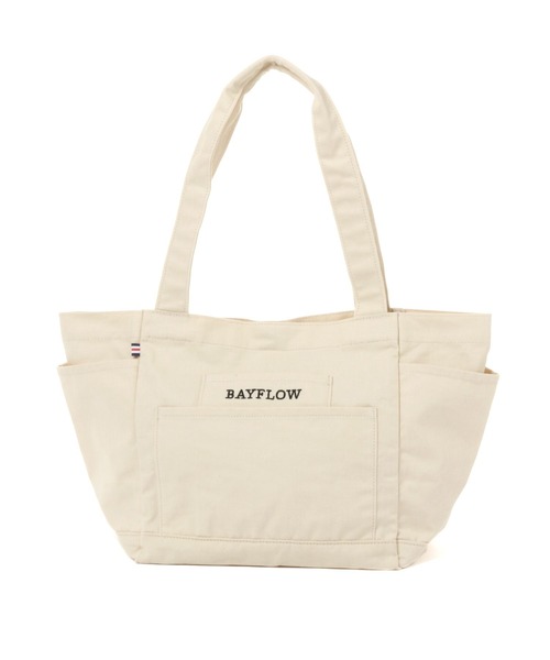 BAYFLOW（ベイフロー）の「5ポケットヘリンボンロゴトート（トートバッグ・レディース・チャコール/カーキ/ナチュラル・FREE）」の19枚目の写真