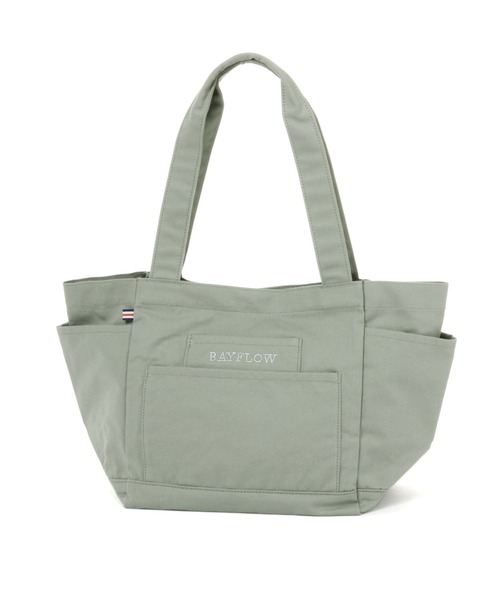 BAYFLOW（ベイフロー）の「5ポケットヘリンボンロゴトート（トートバッグ・レディース・チャコール/カーキ/ナチュラル・FREE）」の20枚目の写真