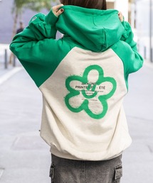 ISTKUNST | 【UNISEX】ISTKUNST／フラワースマイリー フーディー（ウラケ）2995992(パーカー)