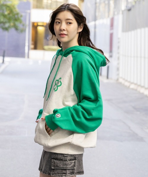 ISTKUNST（イストクンスト）の「【UNISEX】ISTKUNST／フラワースマイリー フーディー（ウラケ）2995992（パーカー・レディース・グリーン/ネイビー/ブラック・SMALL/MEDIUM/LARGE）」の15枚目の写真