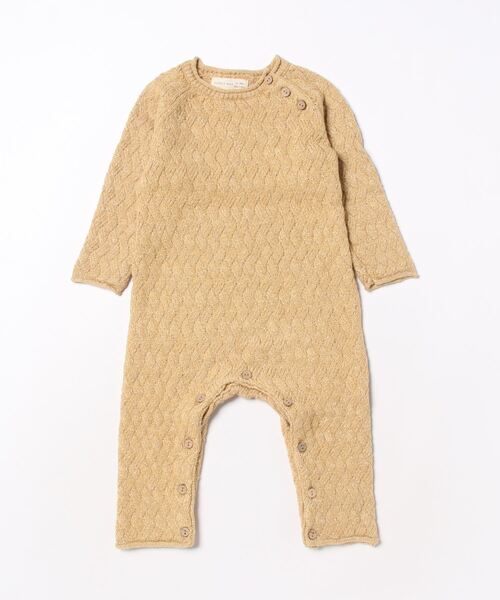 【セール】【Quincy Mae】COZY HEATHERED KNIT JUMPSUIT | HONEY（その他ベビー用品）｜Quincy Mae（クインシーメイ）