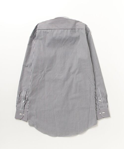 TOKYO SHIRTS（トウキョウシャツ）の「形態安定ノーアイロン ワイド 長袖ビジネスワイシャツ（大きいサイズ・長いサイズ）（ビジネスシャツ・メンズ・ブラック・首回り45cm-裄丈90cm/首回り39cm-裄丈88cm/首回り47cm-裄丈86cm/首回り42cm-裄丈90cm/首回り47cm-裄丈90cm/首回り45cm-裄丈82cm/首回り43cm-裄丈90cm/首回り45cm-裄丈86cm）」の6枚目の写真