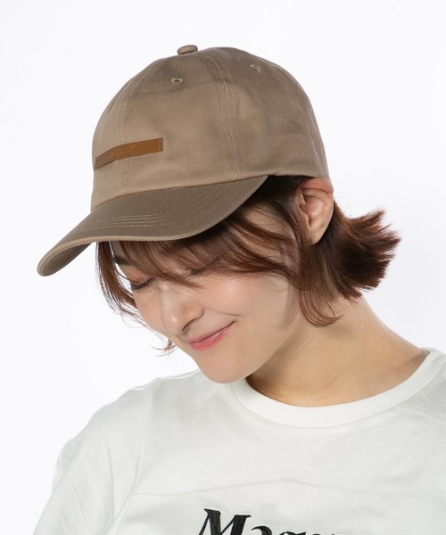 【色: ベージュ】[14+ ICHIYON PLUS] [イチヨンプラス] サウ セール】革タグローキャップ（キャップ）｜14+（イチヨンプラス