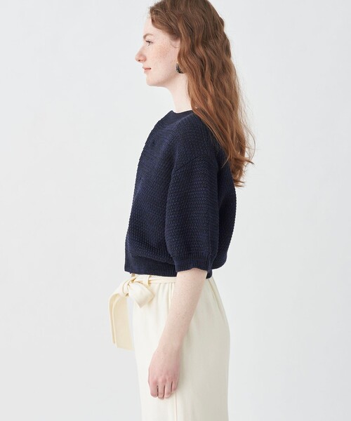 MACPHEE マカフィー 半袖ニット 23AW サンプル品 ニット  サイズ:S  マルチカラー  レディース  トップス セール/ブランド古着】半袖ニット（ニット/セーター）｜MACPHEE