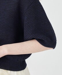 マカフィー 24SS ギマコットン ハーフスリーブカーディガン ベージュ 9号 MACPHEE（マカフィー）の「ギマコットン ハーフスリーブ