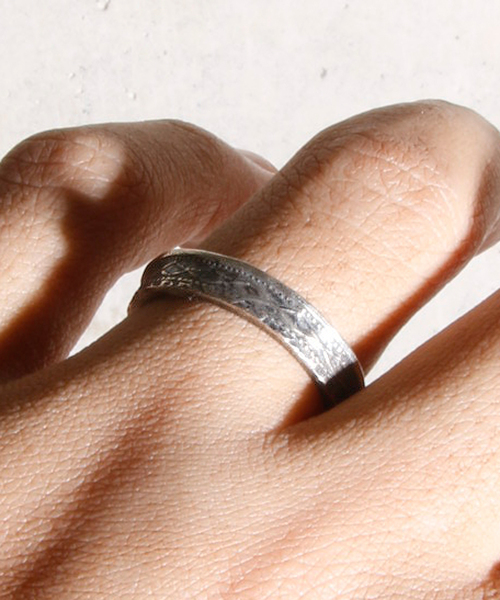 THEFT（セフト）の「THEFT セフト / SILVER COIN RING シルバーコインリング 指輪 / TR-020（リング・メンズ・シルバー・9号/13号/15号/11号/17号/19号/10号/7号）」の6枚目の写真
