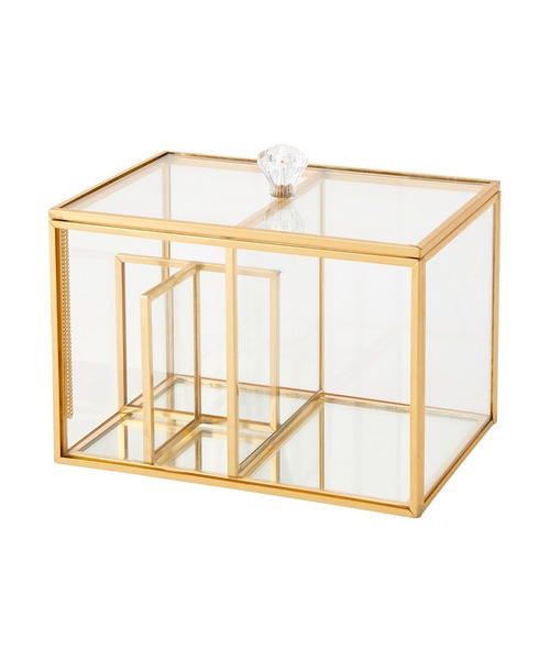 Francfranc 小物入れ ガラスオーガナイザー コットンケース（収納グッズ）｜Francfranc