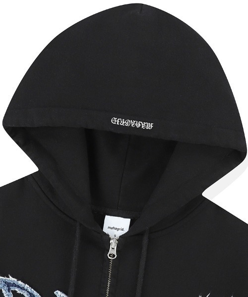 mahagrid/マハグリッド』BUTTERFLY APPLIQUE HOOD ZIP-UP/蝶