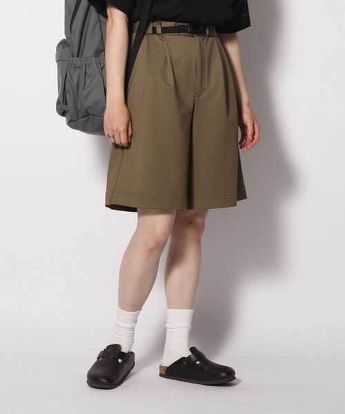 Snow Peak(スノーピーク)の「Quick Dry Sweatpants Culottes クイックドライ(スウェットパンツ・レディース・ブラック/杢グレー/カーキ・2/1)」の2枚目の写真