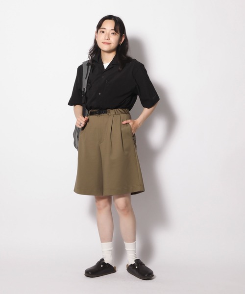 Snow Peak(スノーピーク)の「Quick Dry Sweatpants Culottes クイックドライ(スウェットパンツ・レディース・ブラック/杢グレー/カーキ・2/1)」の8枚目の写真
