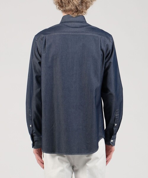 TOMORROWLAND (トゥモローランド)の「コットン セミワイドスプレッドカラーシャツ(シャツ/ブラウス・メンズ・ブルー・L/M/S/XS)」の6枚目の写真