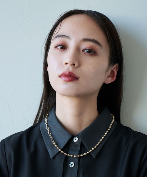 HARE（ハレ）の「ミックスチェーンロングラリエットネックレス(HARE)（ネックレス・レディース・ゴールド/シルバー・FREE）」の9枚目の写真