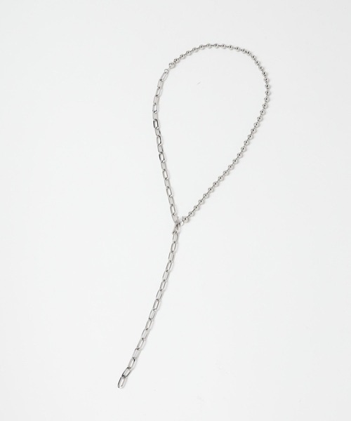 HARE（ハレ）の「ミックスチェーンロングラリエットネックレス(HARE)（ネックレス・レディース・ゴールド/シルバー・FREE）」の5枚目の写真