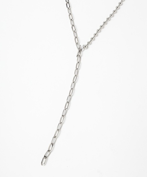 HARE（ハレ）の「ミックスチェーンロングラリエットネックレス(HARE)（ネックレス・レディース・ゴールド/シルバー・FREE）」の3枚目の写真