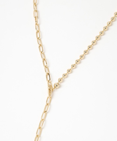 HARE（ハレ）の「ミックスチェーンロングラリエットネックレス(HARE)（ネックレス・レディース・ゴールド/シルバー・FREE）」の16枚目の写真