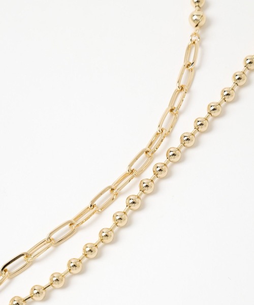 HARE（ハレ）の「ミックスチェーンロングラリエットネックレス(HARE)（ネックレス・レディース・ゴールド/シルバー・FREE）」の11枚目の写真