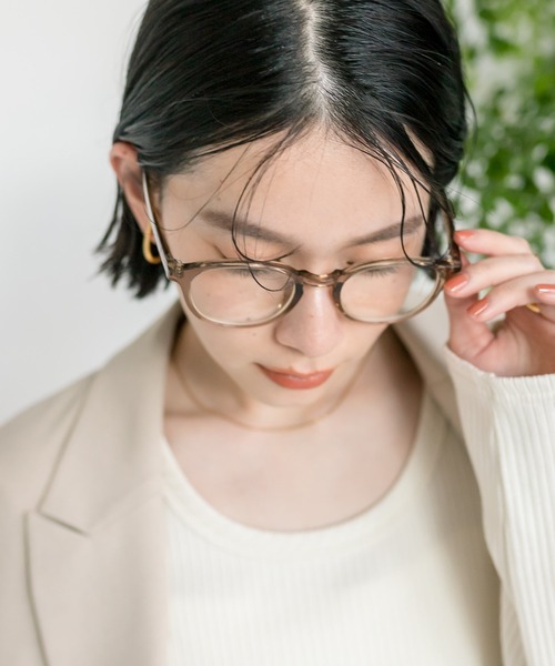 RIVE DROITE（リヴドロワ）の「クリアサングラス（メガネ・レディース・ブラウン・FREE）」の4枚目の写真