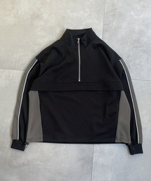 B.R.U | ハーフジップライン入りトレーナー / トラックジャケットプルオーバー / スウェット(スウェット)